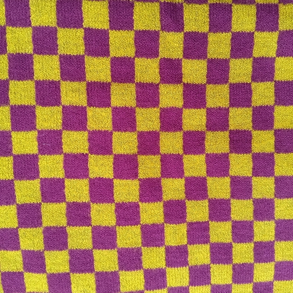 NWT Daydreamer Crop Sweater XS Cozy Fig Check Long Sleeve - Picture 2 of 10